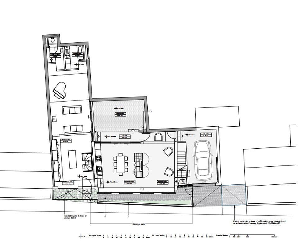 Plans approved by the council for May's new London home show it will be six per cent larger than the demolished old property, with an extra floor on the two side wings