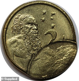 Rare double-stamped $2 coin reverse (design side)