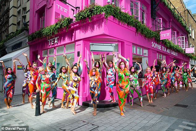 Sophie's Carnaby Street gallery launch came with its own unique 'Send Nudes' show
