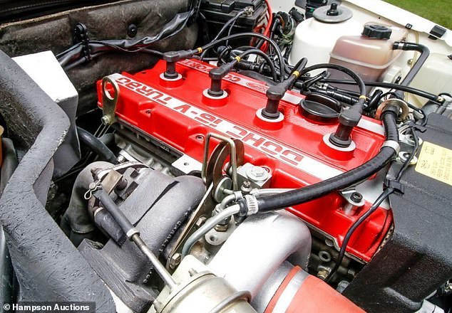 The RS500 uses a specially-built 2.0-litre turbocharged Cosworth engine producing 224bhp - a powerful motor for a three-door family car during the era