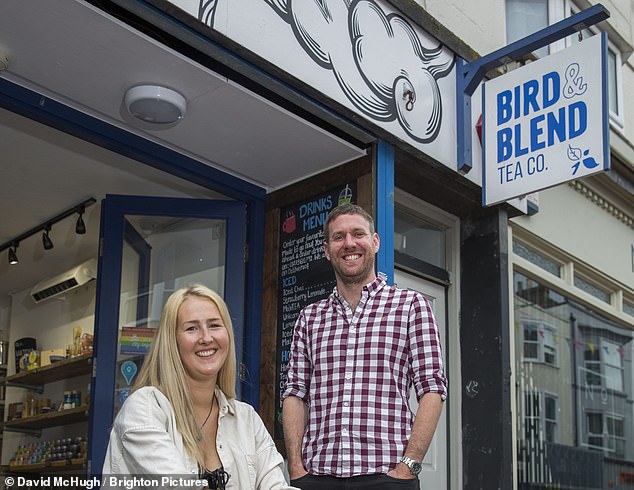 Setting new goals : Bird and Blend¿s Krisi Smith and Mike Turner outside their shop