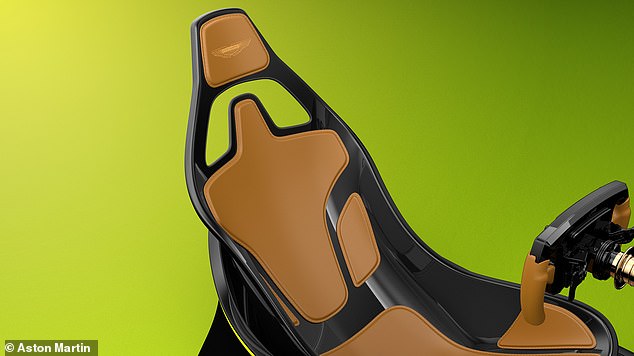 The super-thin and lightweight driving chair has minimal padding, but is more than F1 drivers get in their cars