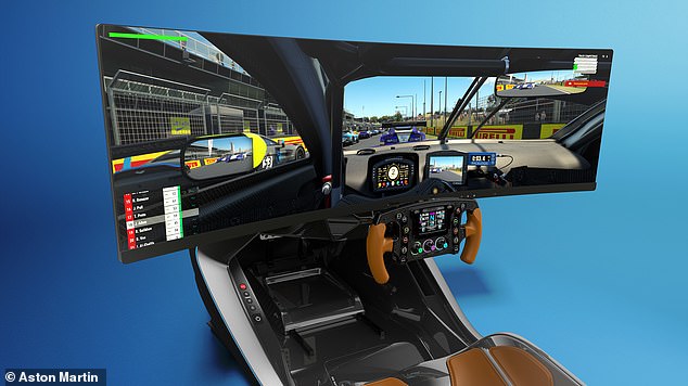 Mounted to the rig is a massive 49-inch curved Samsung LED monitor, which is among the best displays for gaming you can get at the moment