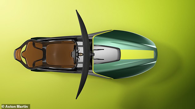The seat position is the same as that in the Aston Martin Valkyrie. The pedal box - with throttle and brake - adjusts electronically, so short-legged users can move the controls closer to the chair