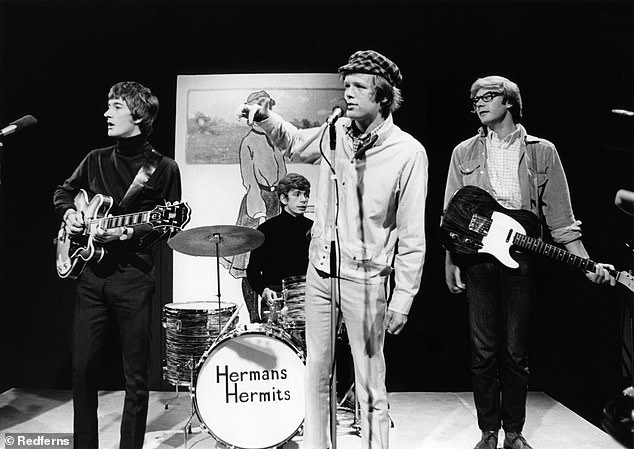 Pictured: Keith Hopwood was a member of the 1960s rock band Herman's Hermits