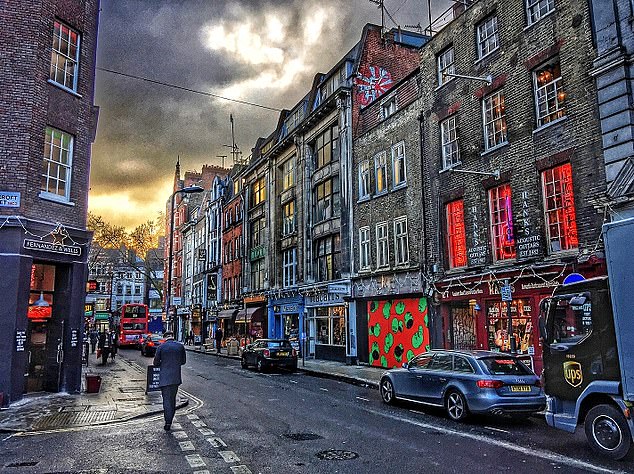 Philip Bourchier O'Ferrall, chief exec of media company Outernet Global, has outlined plans to restore the London's Denmark Street (pictured) known as the capitals' Tin Pan Alley'
