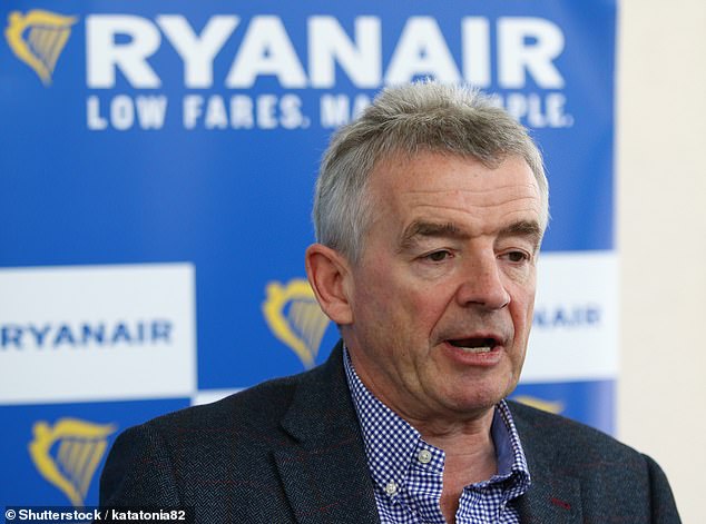 Around a third of voting shareholders refused to back a package that handed Ryanair chief executive Michael O’Leary £3.2m in the financial year that ended in March
