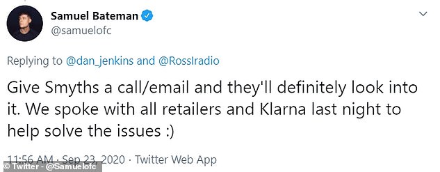 Xbox UK's marketing boss stepped in after the social media backlash, telling one customer that Xbox had spoken to GAME, Klarna and Smyths to try and sort out the problems
