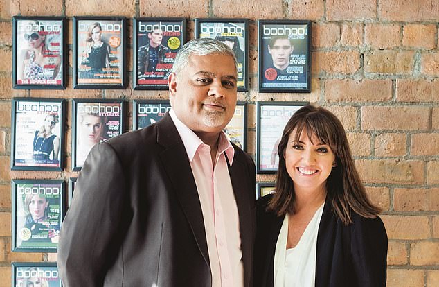 Under fire: Carol Kane, with Boohoo co-founder Mahmud Kamani