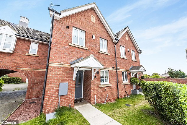This three-bed semi-detached house in Hawksley Grange, Sunderland, is for sale for £150,000
