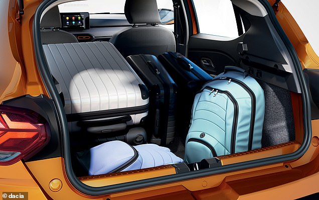The rear seats also fold down for extra space if you don't have rear passengers