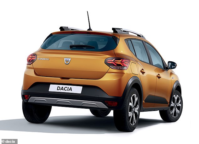 The Sandero Stepway gets plastic protectors on the sills and arches, chunkier tyres and roof bars