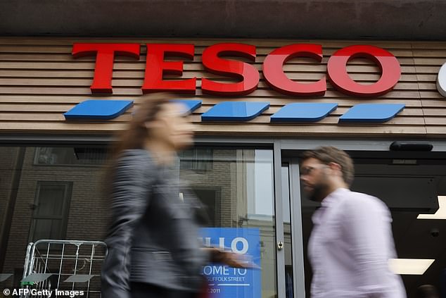 Tesco was briefly overtaken in value by its online rival Ocado, with Tesco worth £21.1bn and Ocado £21.7bn