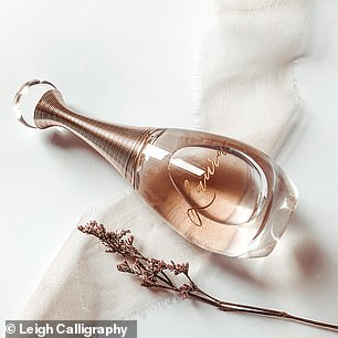Heather spent her lockdown learning how to engrave items such as fragrance bottles