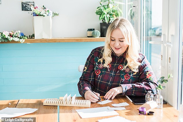 Heather Syrett runs Leigh Calligraphy, which specialises in calligraphy design and workshops