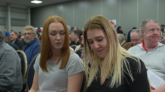 Pictured: Vikki (left) and Emily go to auction and successfully big on a property