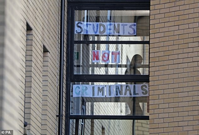 Students at Glasgow University were hit with restraints after an outbreak was reported