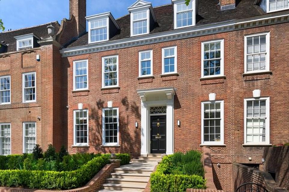 4) This seven-bedroom terraced house is for sale on Ilchester Place in Holland Park, West London, for an eye-watering £35million. The average price on the road in W14 is £13,805,500