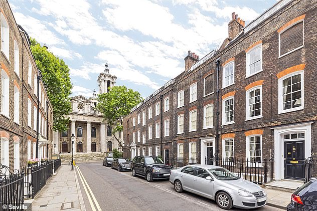 The property is in one of the capital's best preserved Georgian streets - Lord North Street One