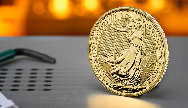 High tech: The new Britannia gold coin has been produced with 'micro-detail'