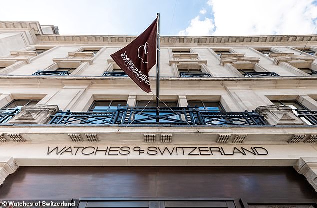Watches of Switzerland now expects it could make between £888million and £910million in revenue this year compared to previous guidance of £840million to £860million