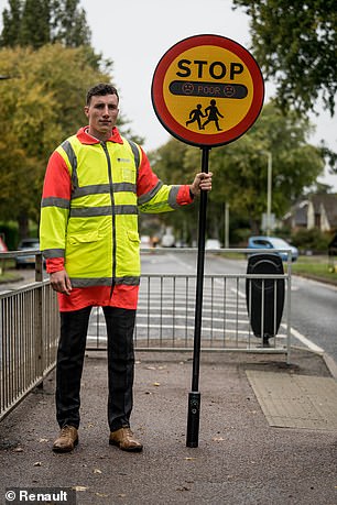 Renault has trialled the lollipop outside Castle Newnham school in Bedford