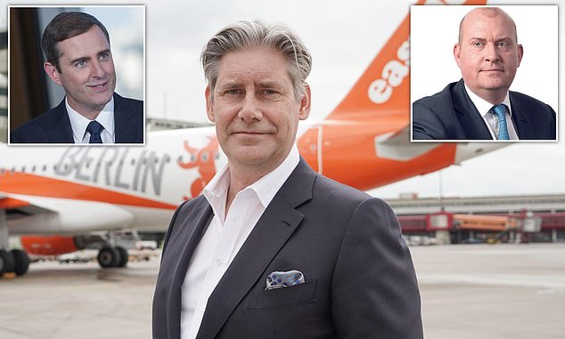 Top-ups: Hotels chief Keith Barr, top left, Compass¿s Dominic Blakemore, top right, and easyJet¿s Johan Lundgren, centre