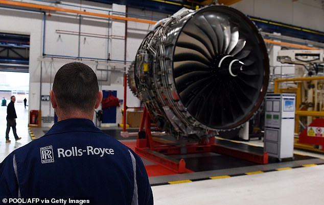In demand: Rolls Royce shares leapt 96 per cent last week