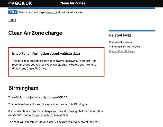 The Birmingham Clean Air Zone was due to be introduced in July this year, but problems with the Government's online vehicle checker system for the scheme resulted in it being pushed back at least 6 months - and further delays have been caused by the impact of Covid-19