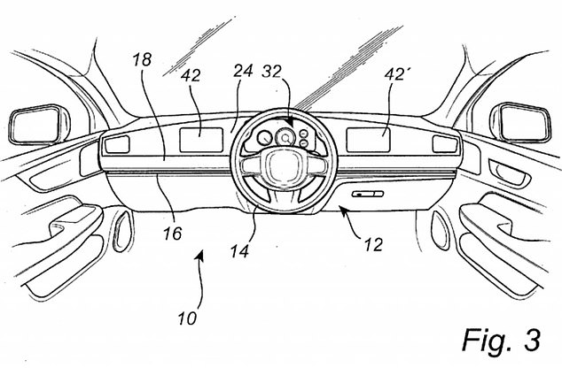 Another of the sketches shows the design with the wheel mounted in the centre of the cabin