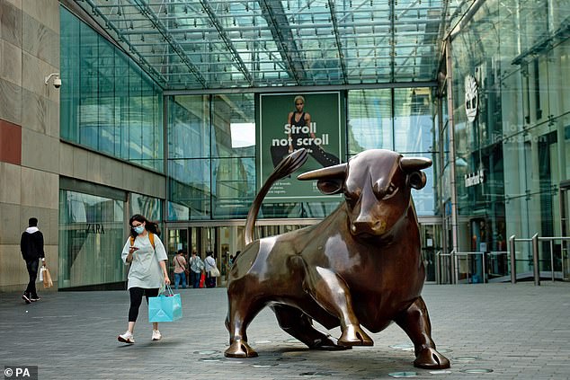 Unpaid rents: Hammerson, which owns Birmingham's Bullring shopping centre (pictured), said that as of Tuesday, all of its shopping destinations had reopened