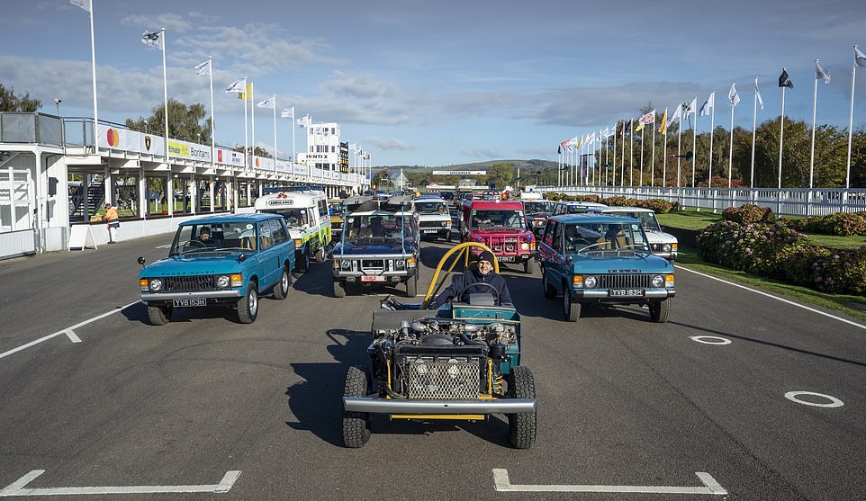 The procession of 50 Land Rovers included an eclectic mix of models from across the UK including Range Rover fire engines, expedition vehicles, ambulances, and record breakers