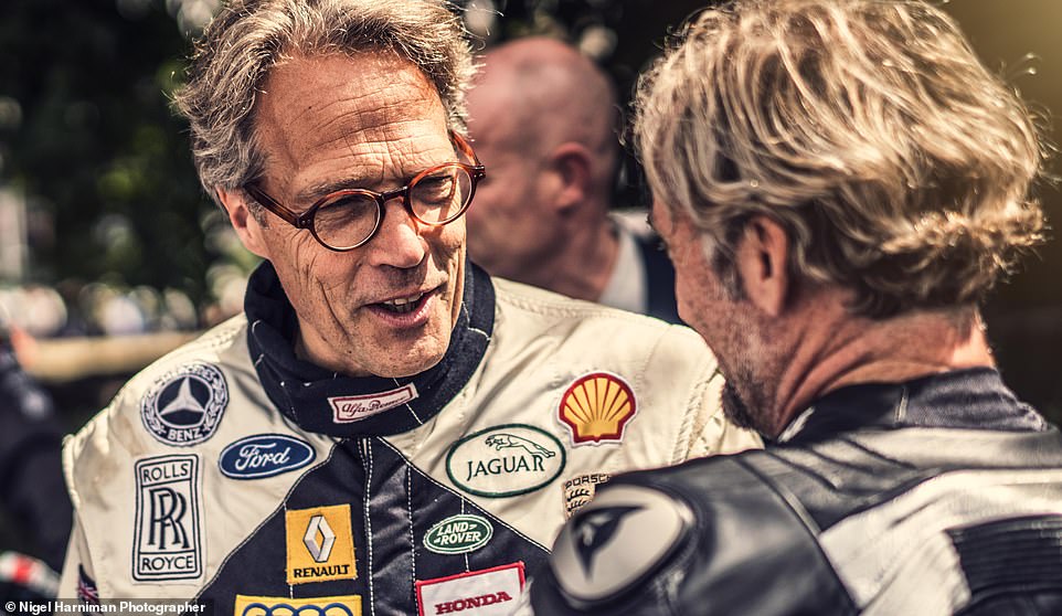 Goodwood SpeedWeek will be live streamed from the Goodwood Motor Circuit, which sits on the Duke of Richmond's estate near Chichester, in West Sussex. Pictured, the Duke at the Goodwood Festival of Speed in 2016