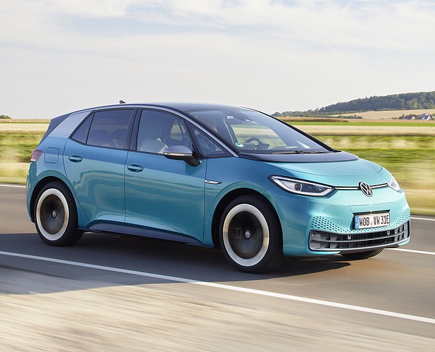 Family choice: The new all-electric VW 1D.3 hatchback is less than £30,000