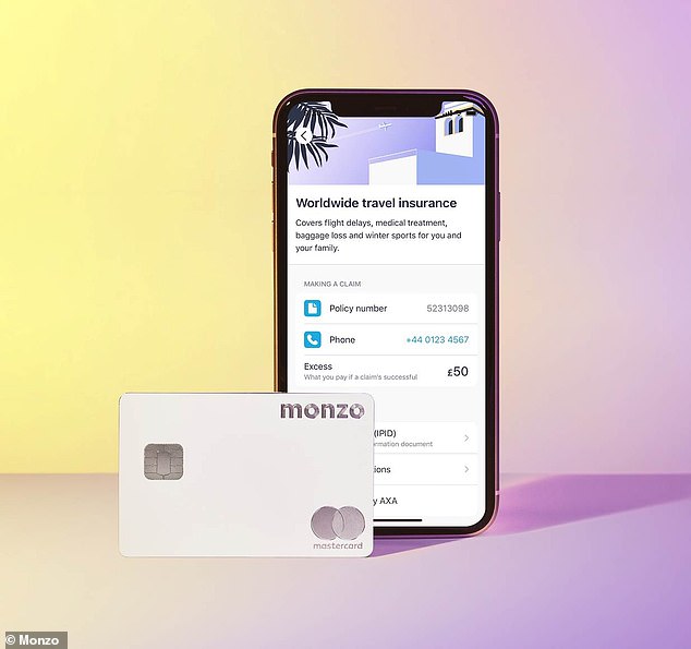 Monzo's new metal Premium account is structured more like a packaged bank account. It offers worldwide travel insurance through Axa with an excess of £50
