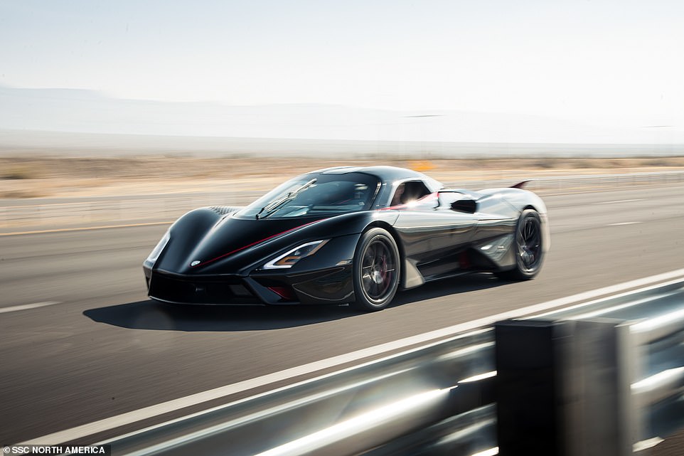 The average speed clocked over two runs saw a recorded 316.11mph, which topples Bugatti's previous best of 304.77mph, which has been in question having only been clocked in one direction last year