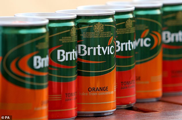 Sales up: Britvic's brands, including Robinsons squash and Fruit Shoots, were popular with Britons during the hotter months and the firm has now raised its profit guidance for the year