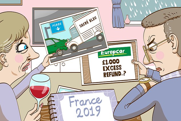 Holiday hell: A reader has been left waiting a year for his money back after being involved in a terrifying crash, that was not his fault on a motorway in France