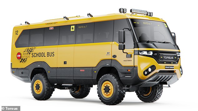 The entry-level bus starts at €166,000 (around £150,000) and is one of a varying number of conversions of the Praetorian bus