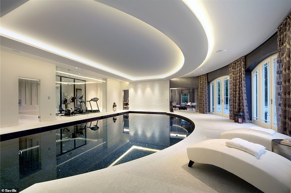 Time to relax: The leisure complex includes a sauna, steam room, gym and separate bar area