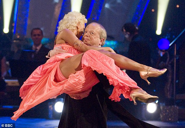 Best foot forward: The former TV political editor starred in Strictly Come Dancing in 2008