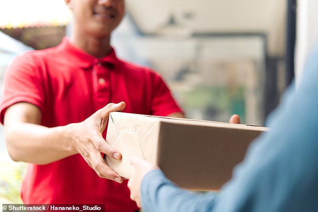 Hands on: The new Royal Mail service is called Parcel Collect and will mean the postman coming to your door to collect up to five items