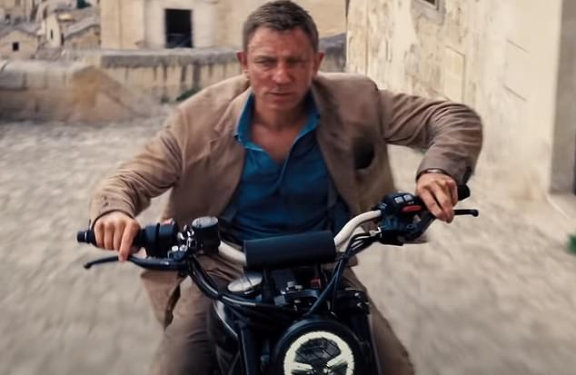 Go slow: Daniel Craig in a clip from the latest James Bond movie No Time to Die